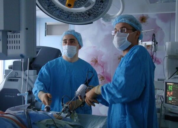 Surgical method for treating prostatitis